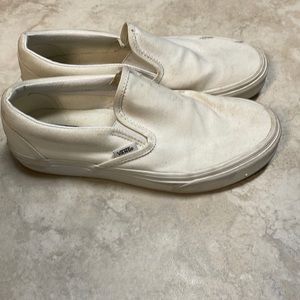 Vans classic slide on White Size 7.5 Women’s